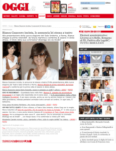 Bianca Guaccero incinta, lo annuncia lei stessa a