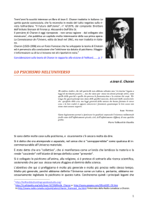 Lo psichismo nell`universo - Biosfera
