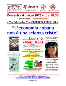 “L`economia cubana non è una scienza triste”