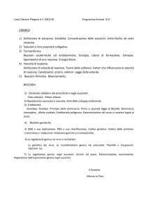 CHIMICA 1) Definizione di soluzione. Solubilità. Concentrazione