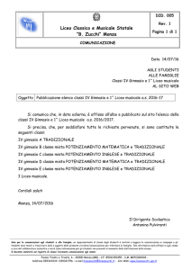 Liceo Classico e Musicale Statale “B. Zucchi” Monza