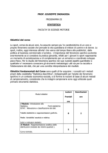 Statistica - Università degli Studi di Palermo