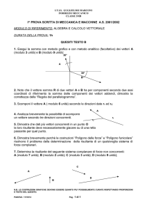 i^ prova scritta di meccanica e macchine a
