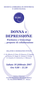 DONNA e DEPRESSIONE