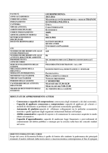 GIURISPRUDENZA 2013-2014 ECONOMIA POLITICA 10491 NO