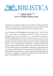 Io e il Padre siamo uno