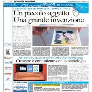 clicca qui - Campionato di Giornalismo il Giorno