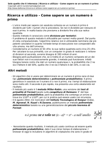 Come sapere se un numero è primo