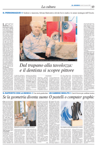 Dal trapano alla tavolozza: e il dentista si scopre pittore