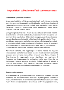 Le punizioni collettive nell`età contemporanea