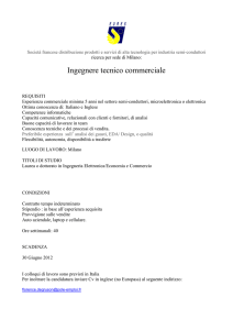 Ingegnere Tecnico Commerciale