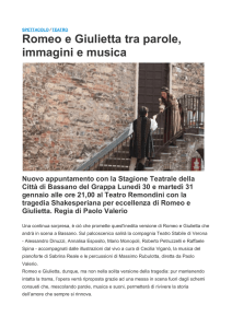 Romeo e Giulietta tra parole, immagini e musica Nuovo