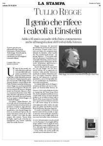 Il genio che rifece i calcoli a Einstein