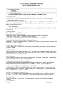 Scienze - Liceo Scientifico Statale Ruffini Viterbo