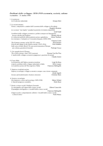 Problemi dello sviluppo: 1850-1950 economia, società, cultura