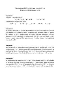 Fisica Generale 6 CFU e Fisica I per Informatica V.O. Fisica