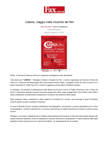 2011_08o2 fax online Cabiria, viaggio nelle musiche dei film