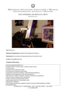 Boselli Elementi di fisica applicata al restauro 14-15