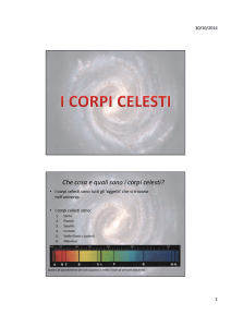 Che cosa e quali sono i corpi celesti?