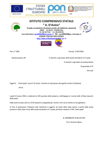 verso il 21 marzo...iniziative di educazione alla legalita` ed alla