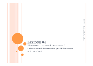 Slide lezione 4 - Dipartimento di Informatica