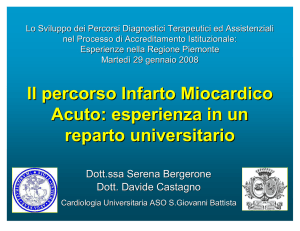 Il percorso Infarto Miocardico Acuto: esperienza