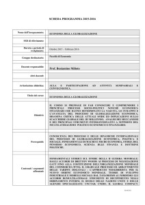 economia della globalizzazione