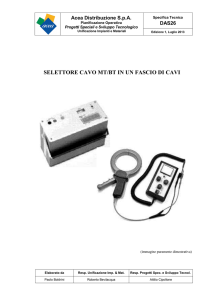 SELETTORE CAVO MT/BT IN UN FASCIO DI CAVI