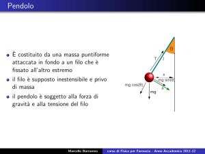 Pendolo - Dipartimento di Fisica e Geologia