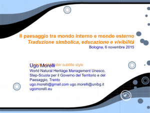 Il paesaggio tra mondo interno e mondo esterno Traduzione