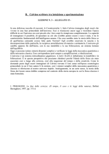 B. Calvino scrittore tra intuizione e sperimentazione