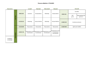 Programma didattico percorso 1