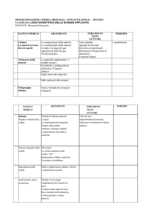 PROGRAMMAZIONE CHIMICA-BIOLOGIA ANNO SCOLASTICO