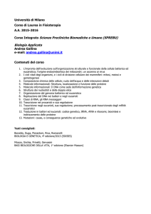 Corso di Biologia