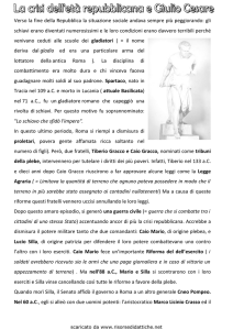 Verso la fine della Repubblica la situazione