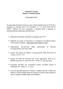 Giancarlo Scuncio Dottore Commercialista Curriculum Vitae Il