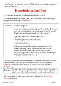 Il metodo scientifico