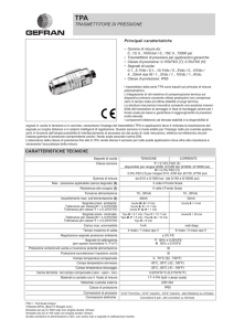 Trasmettitori di pressione Tpa