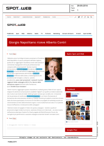 Giorgio Napolitano riceve Alberto Contri