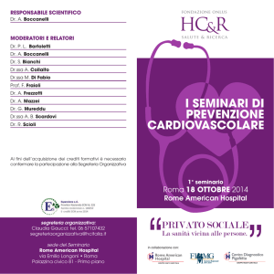 i seminari di prevenzione cardiovascolare