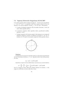momento magnetico sfera carica ruotante