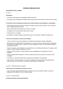WORKSHOP: IMMAGINI E SUONI FARE MUSICA PER IL CINEMA