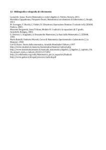 12 - Bibliografia e sitografia di riferimento Leonardo Sasso, Nuova