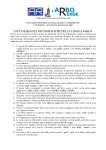 Regole ortografiche Concorso l`Arborense
