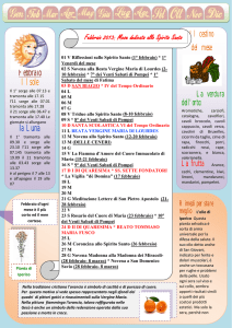 Febbraio Il sole la Luna - Misericordia di Vicchio