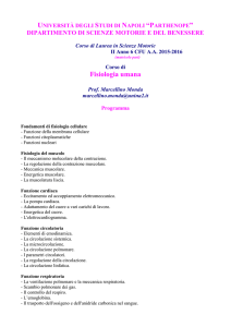 PROGRAMMA DEL CORSO DI BIOLOGIA APPLICATA