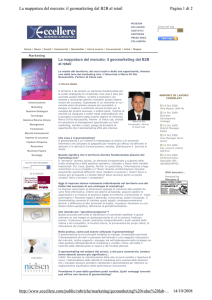La mappatura del mercato: il geomarketing dal B2B al