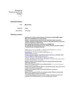 Curriculum Mattia 2013 (1