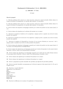 Esercizi 1
