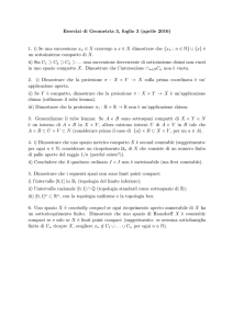 Esercizi di Geometria 3, foglio 3 (aprile 2016) 1. i) Se una